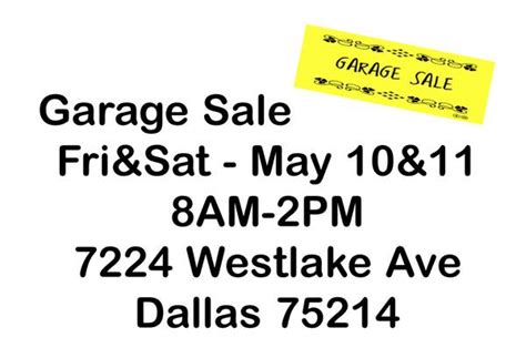Garage Sale Monday-Tuesday (35 photos) Where 722 Tacoma Dr , Garland , TX , 75043. . Garage sale dallas
